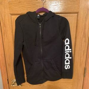 Black Zip Adidas Hoodie